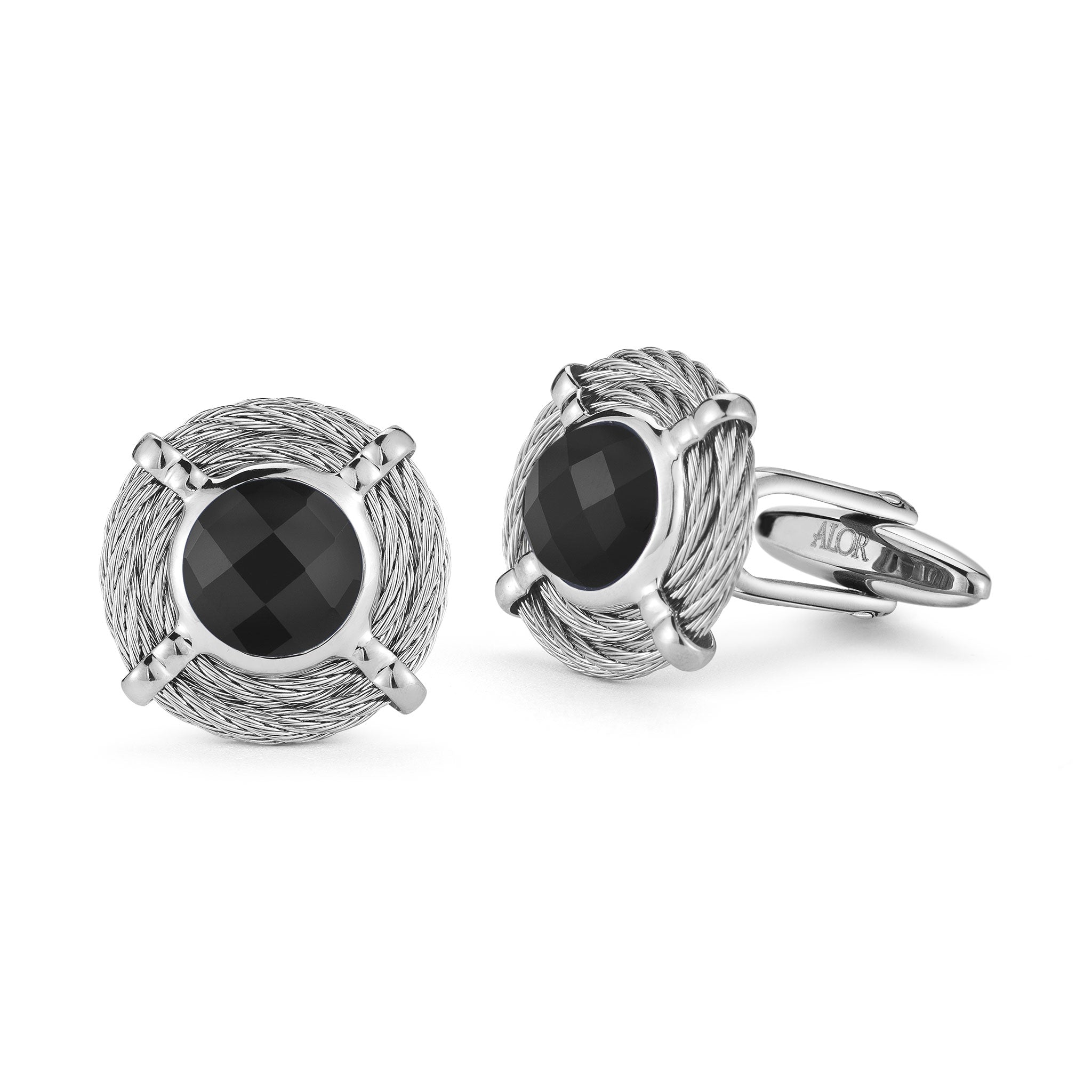 ALOR Men's Gemstone Cufflinks