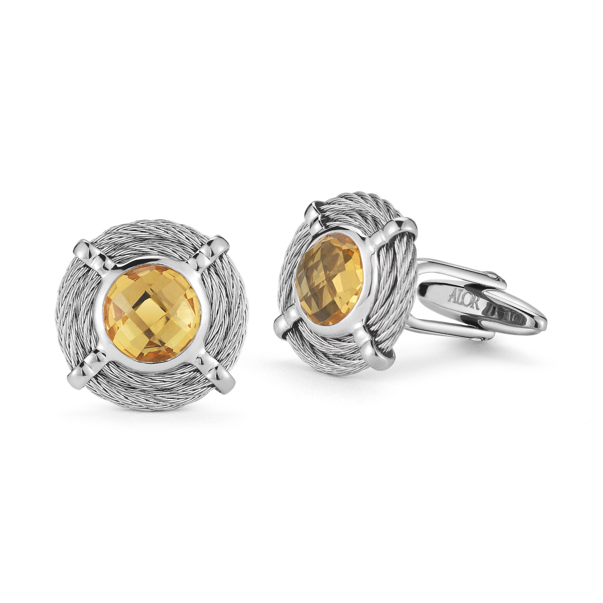ALOR Men's Gemstone Cufflinks