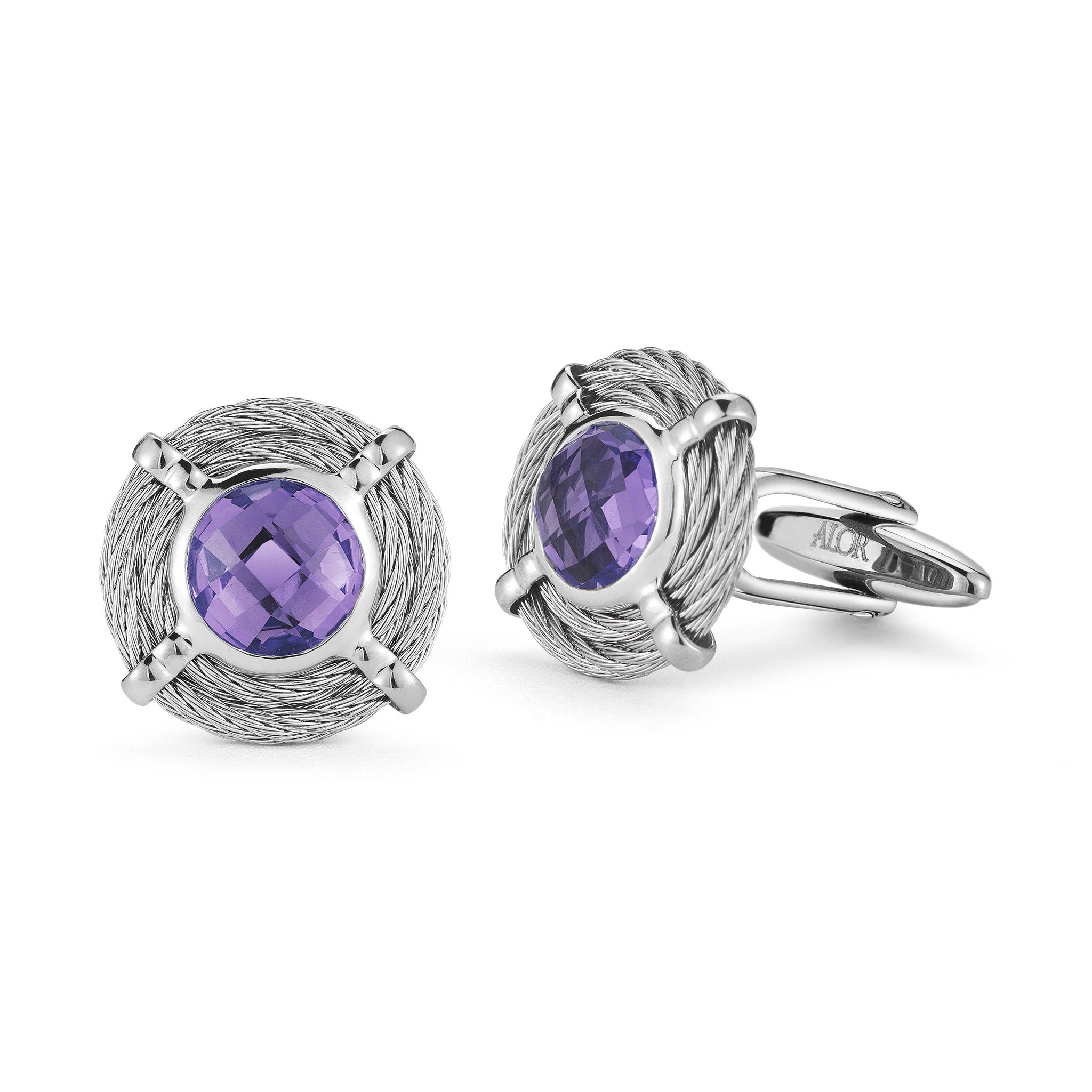 ALOR Men's Gemstone Cufflinks