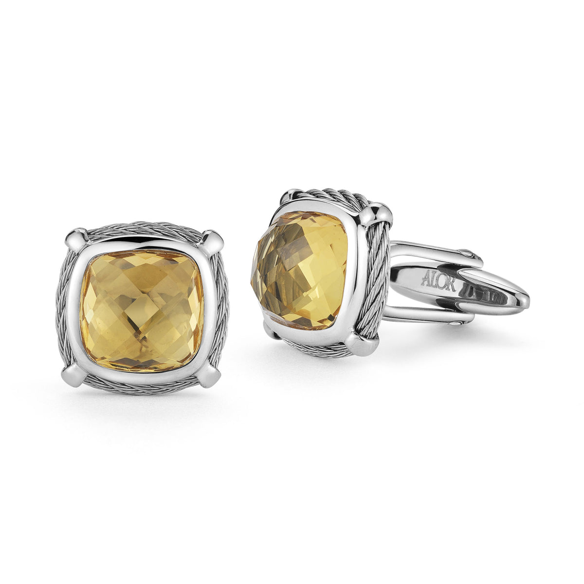 ALOR Men's Gemstone Cufflinks