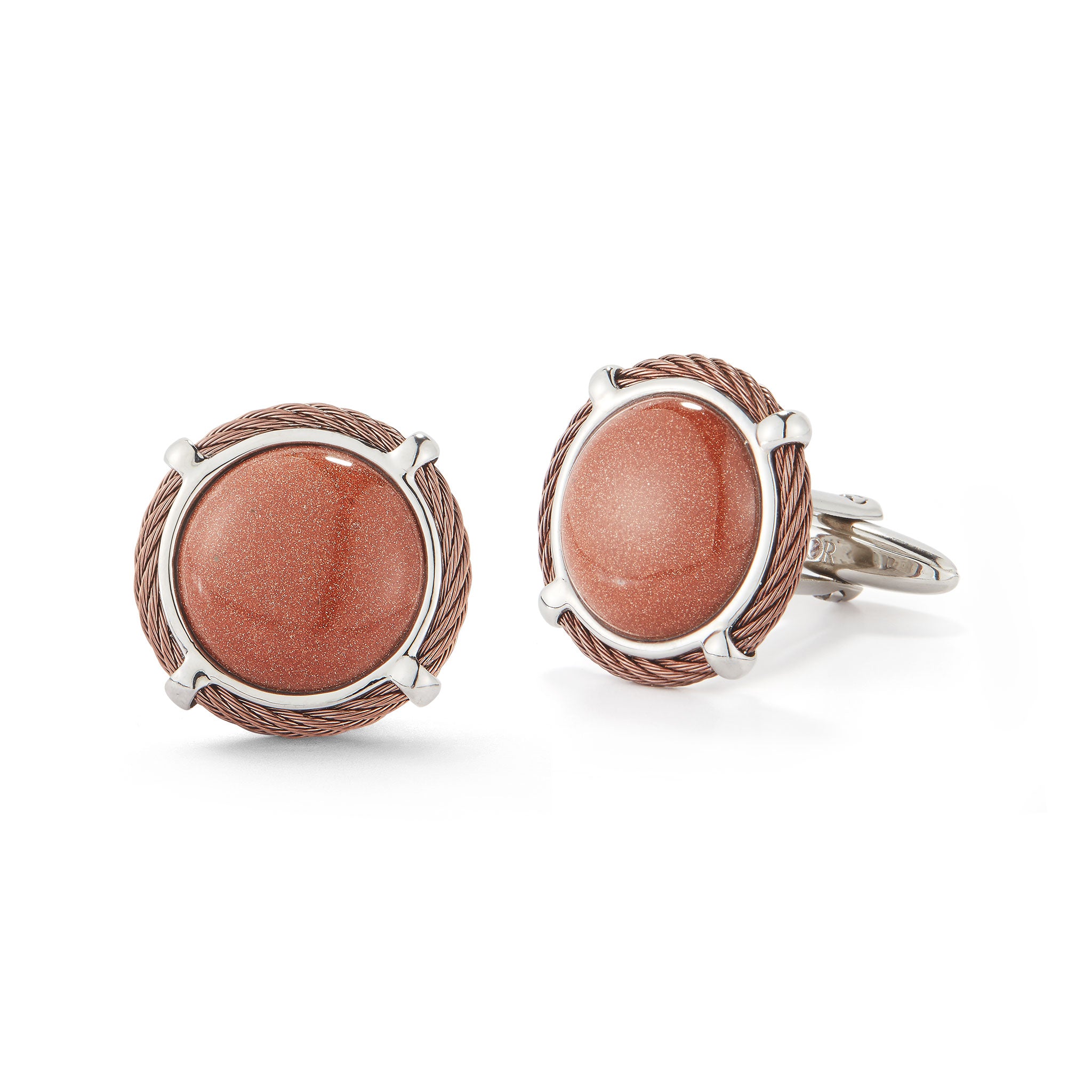 ALOR Men's Gemstone Cufflinks