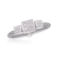 ALOR Triple Cushion Ring