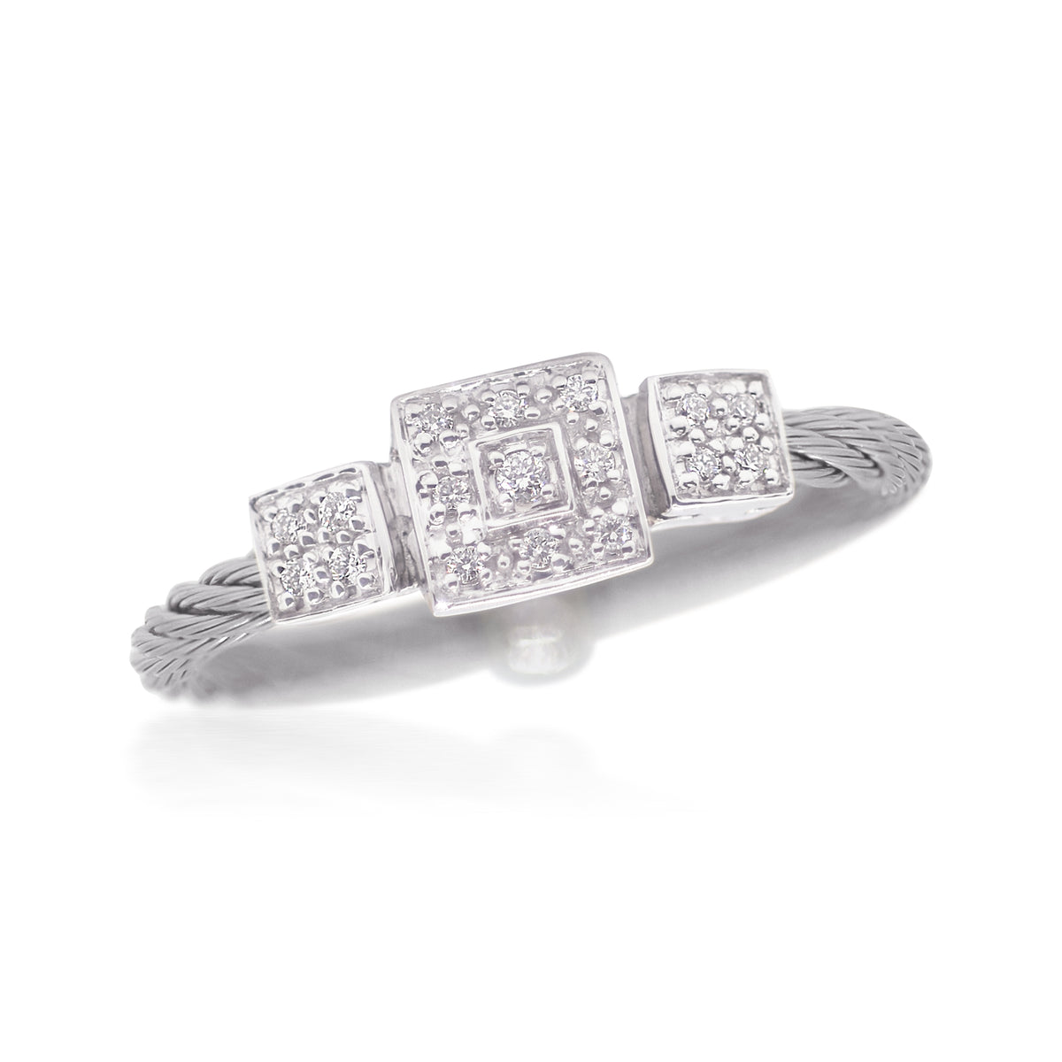 ALOR Triple Cushion Ring