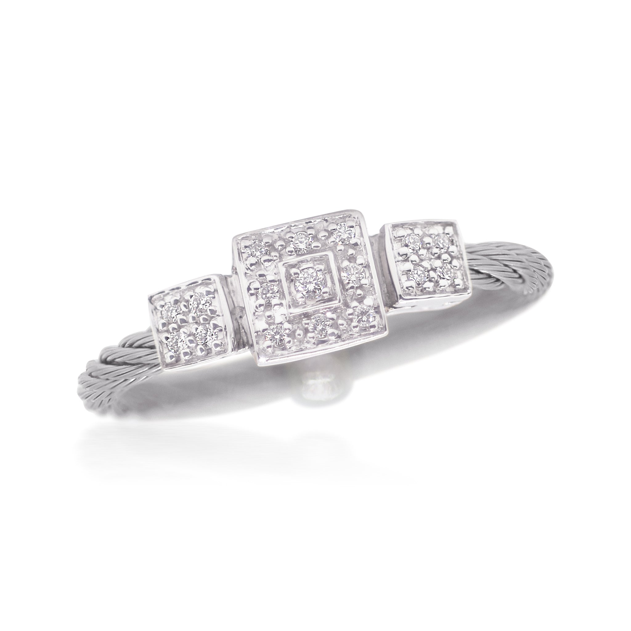 ALOR Triple Cushion Ring