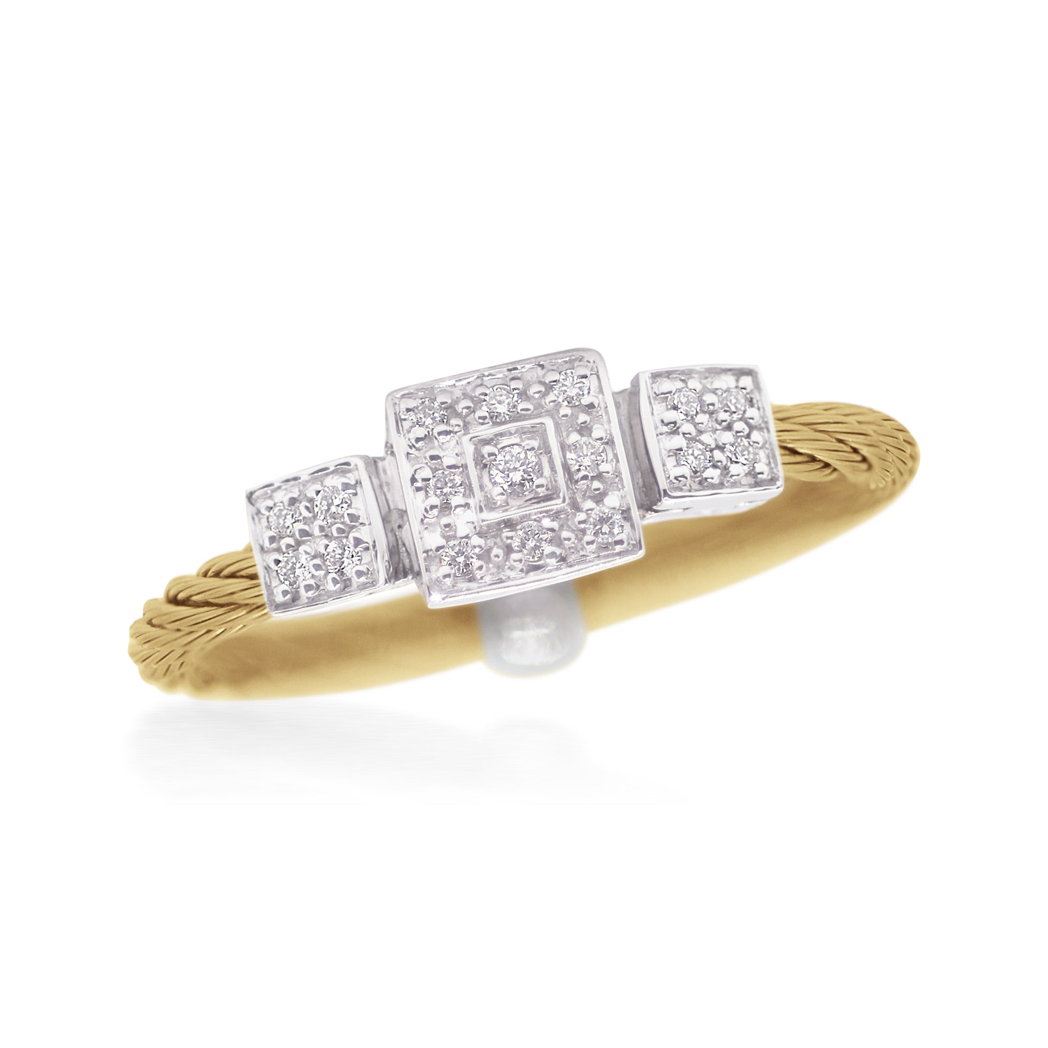 ALOR Triple Cushion Ring