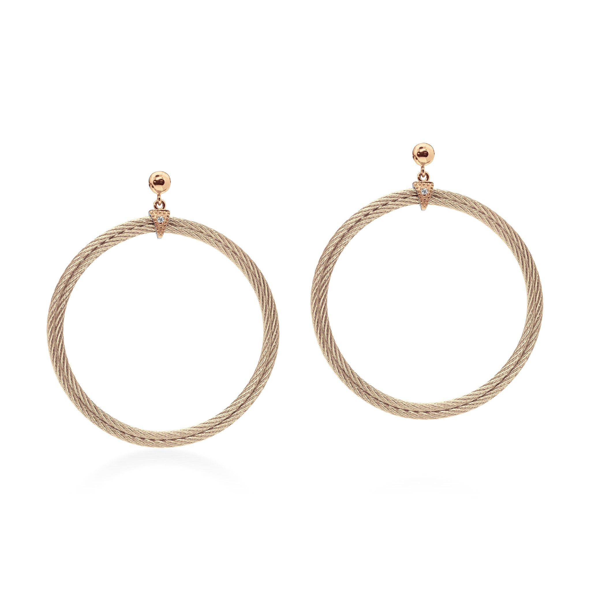 ALOR Drop Circle Earrings
