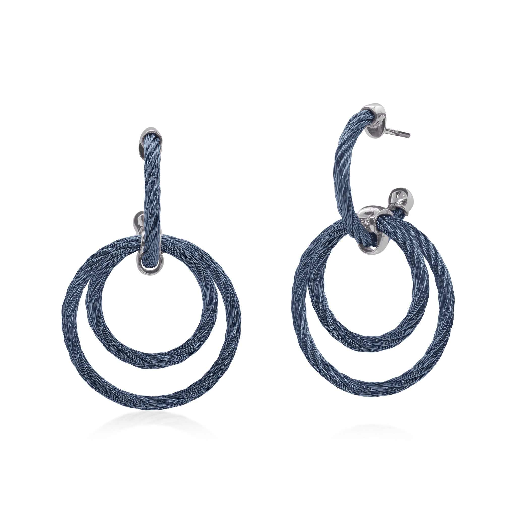 ALOR Petite Triple Drop Hoop Earrings