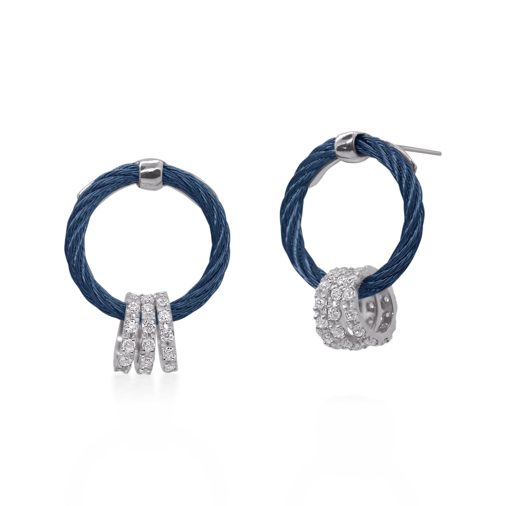 ALOR Halo Drop Earrings