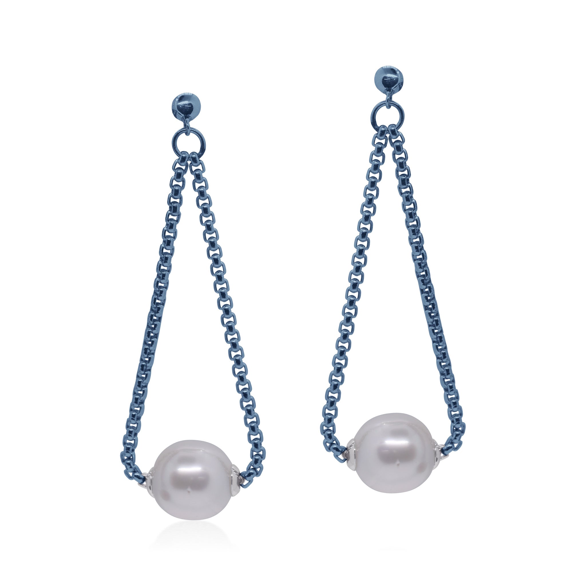 ALOR South Sea Pearl Chain Earrings