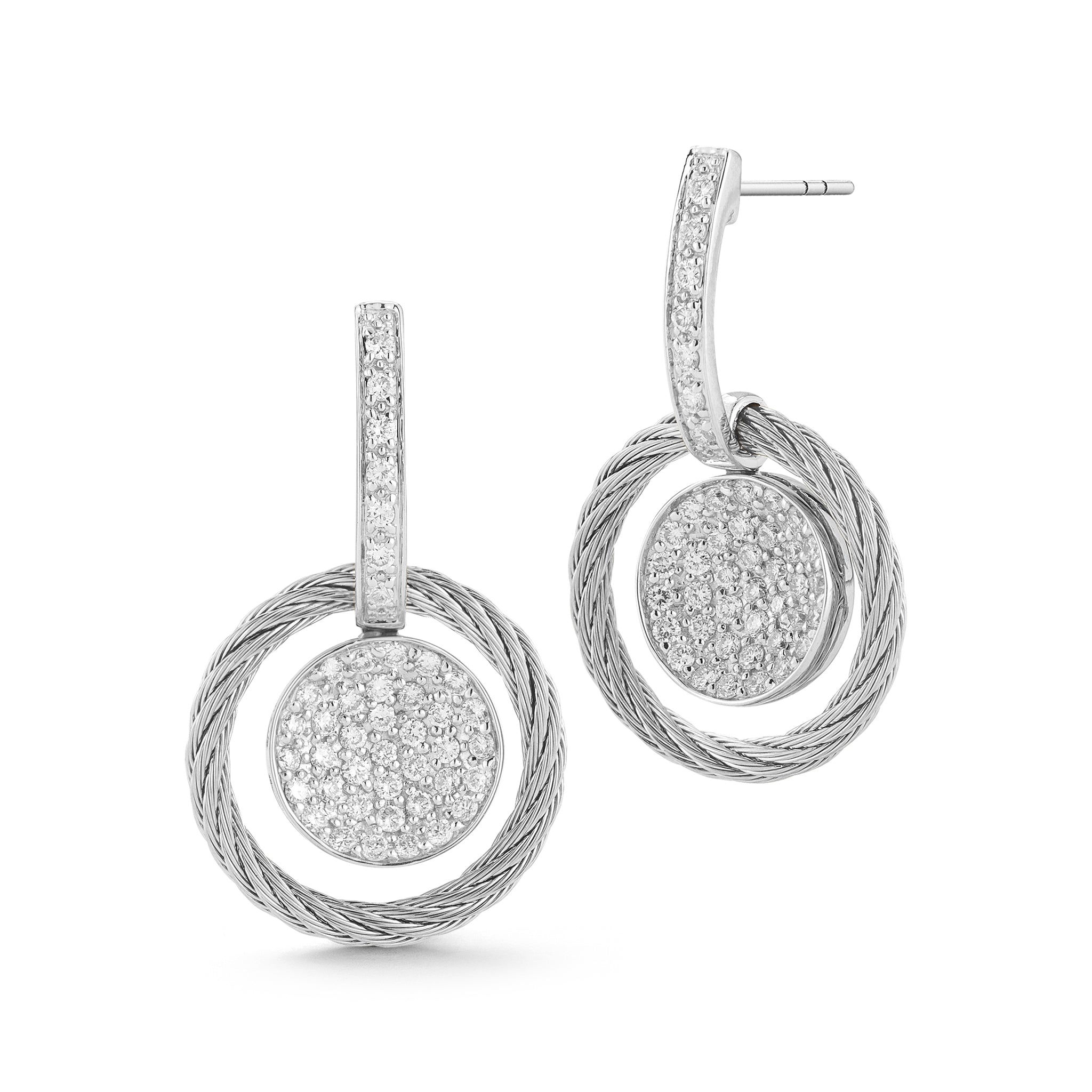 ALOR Disc Drop Earrings