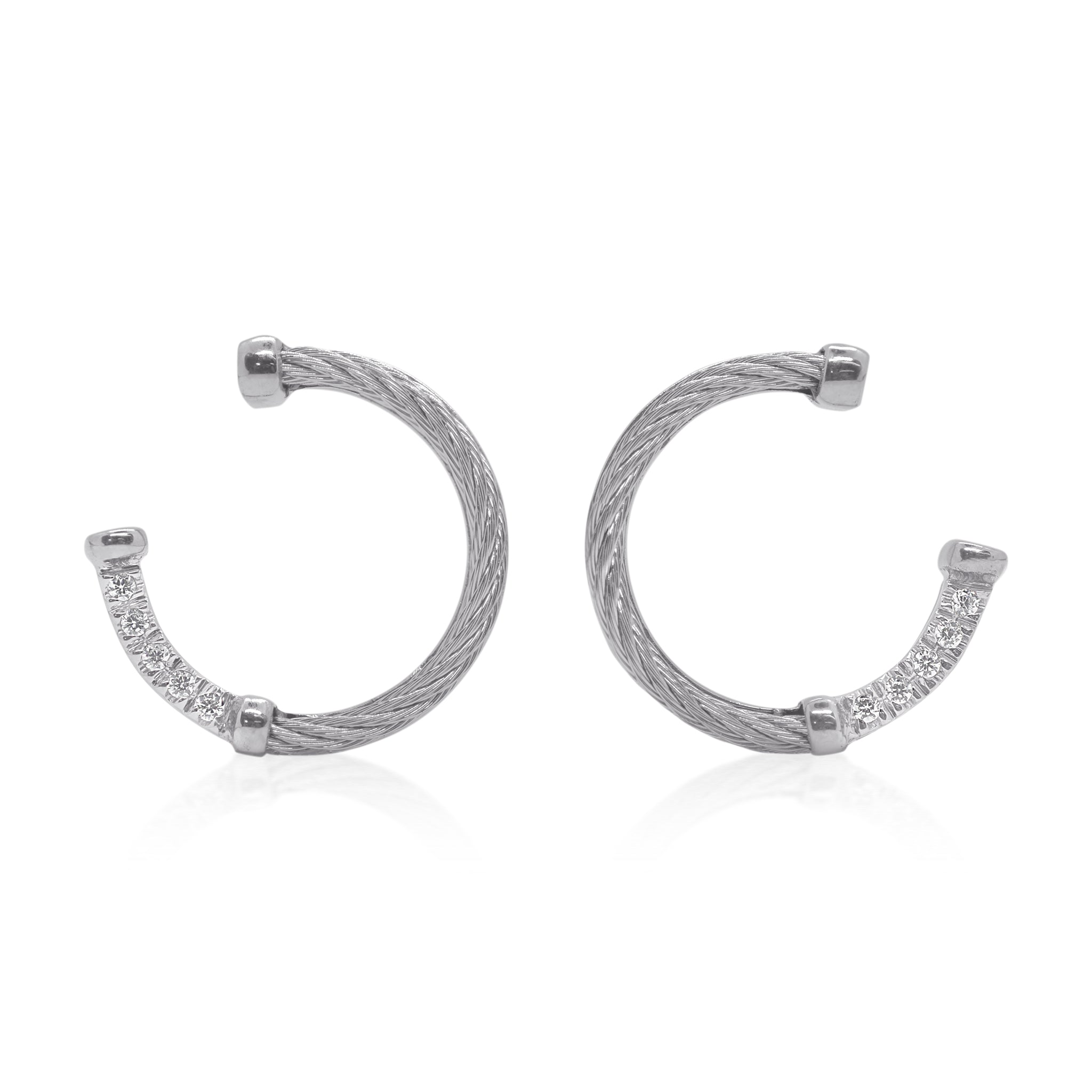 ALOR 3/4 Circle Earrings