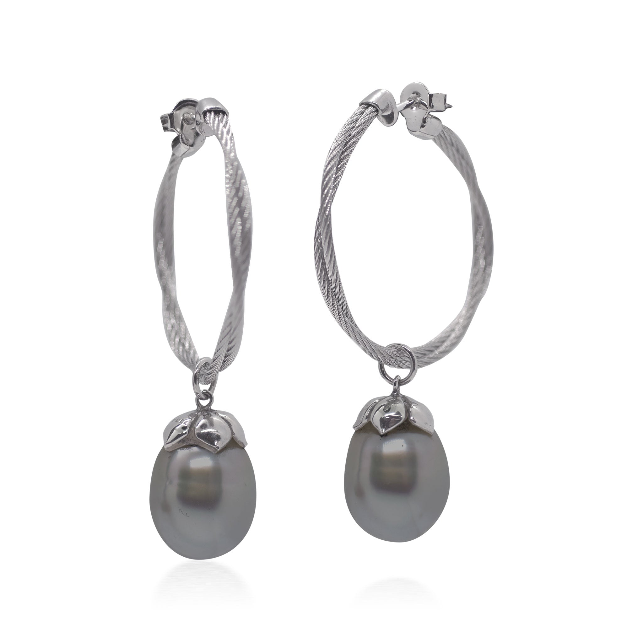 ALOR South Sea Pearl Hoop Earrings