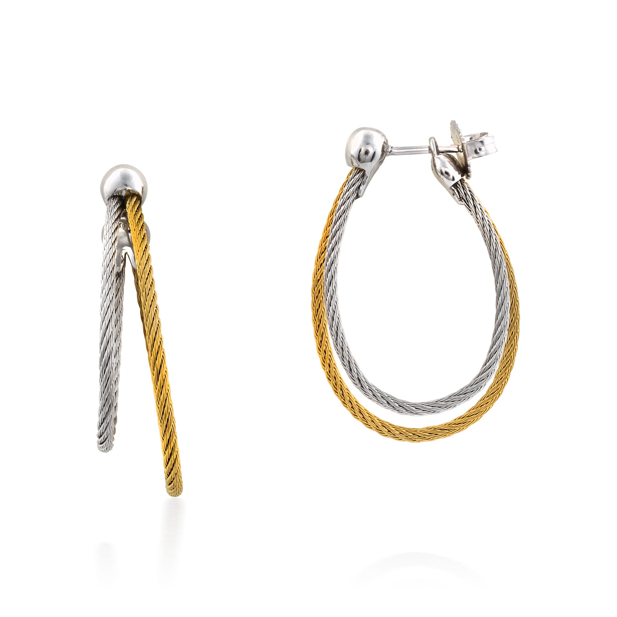 ALOR Asymmetrical Hoop Earrings
