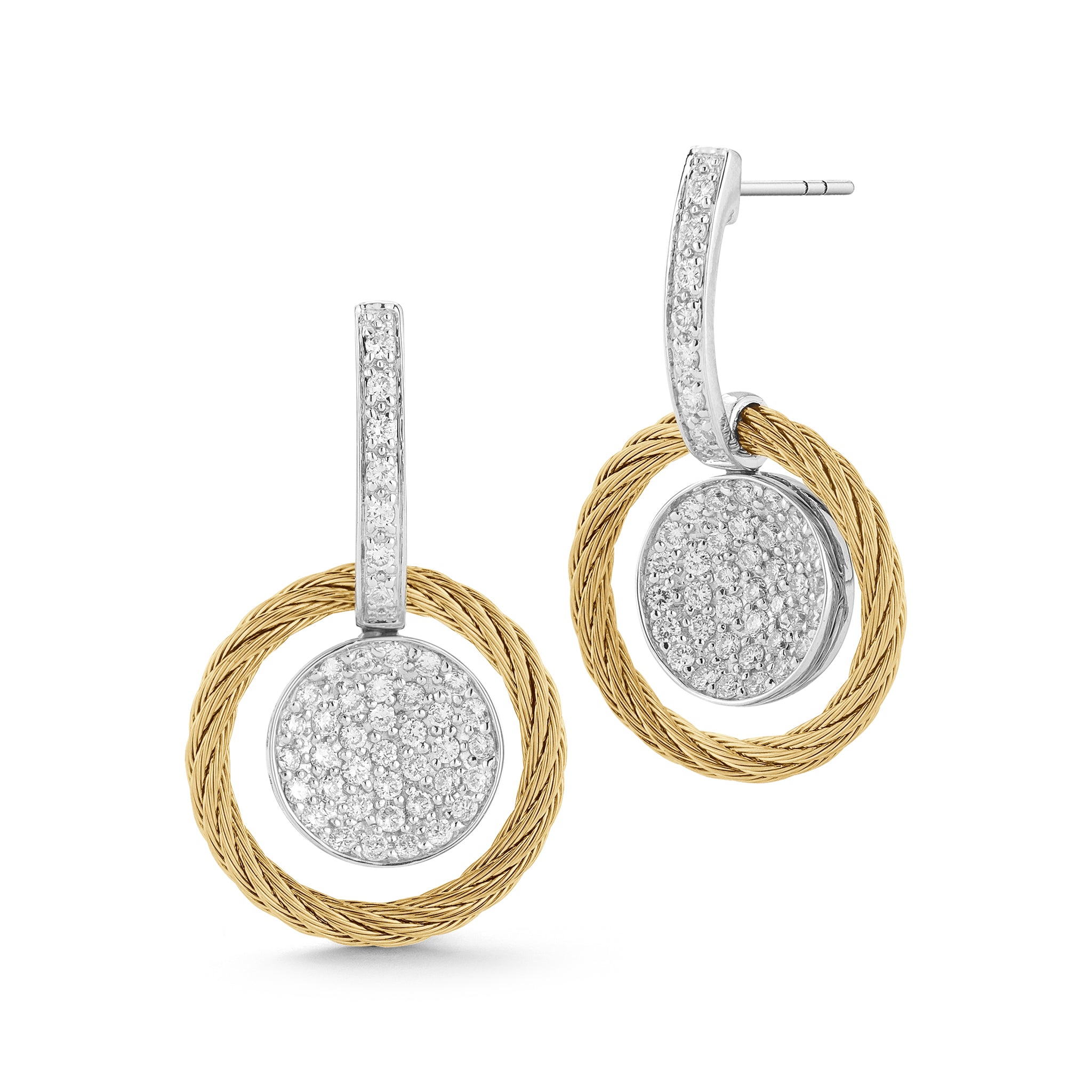 ALOR Disc Drop Earrings
