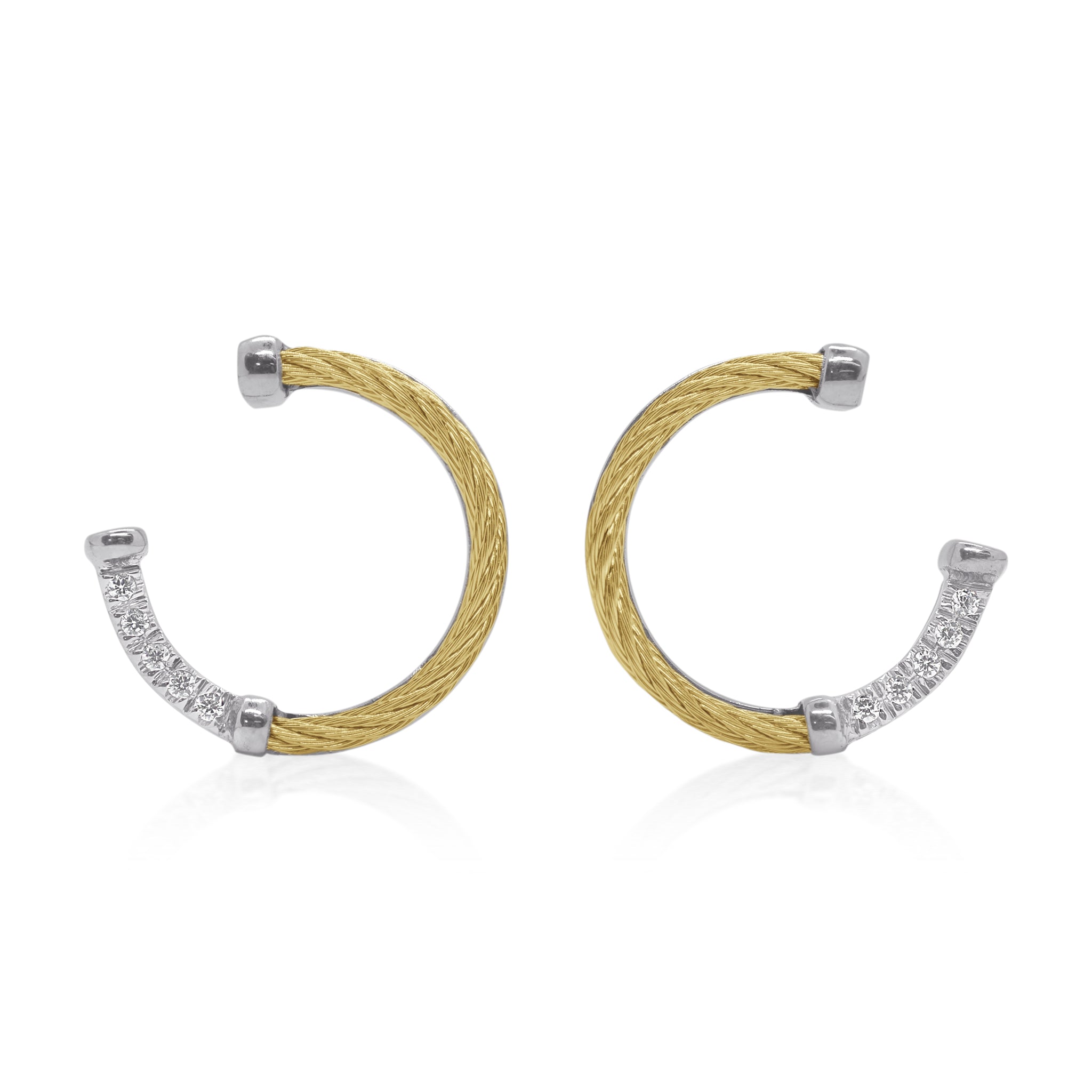 ALOR 3/4 Circle Earrings