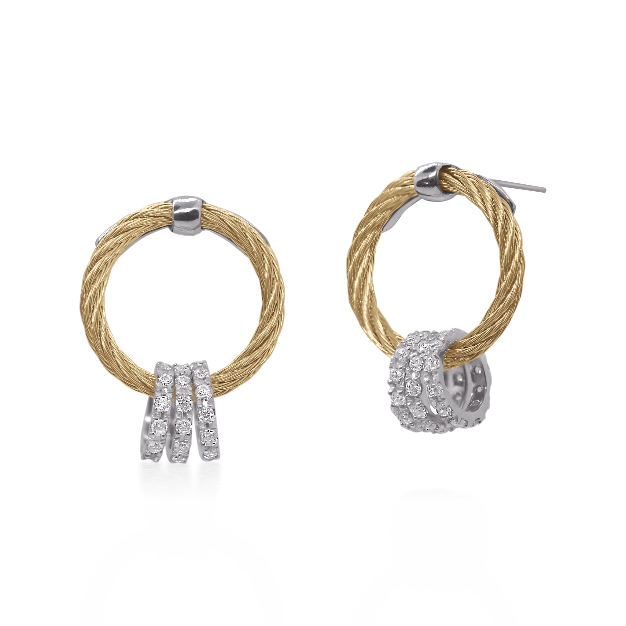 ALOR Halo Drop Earrings