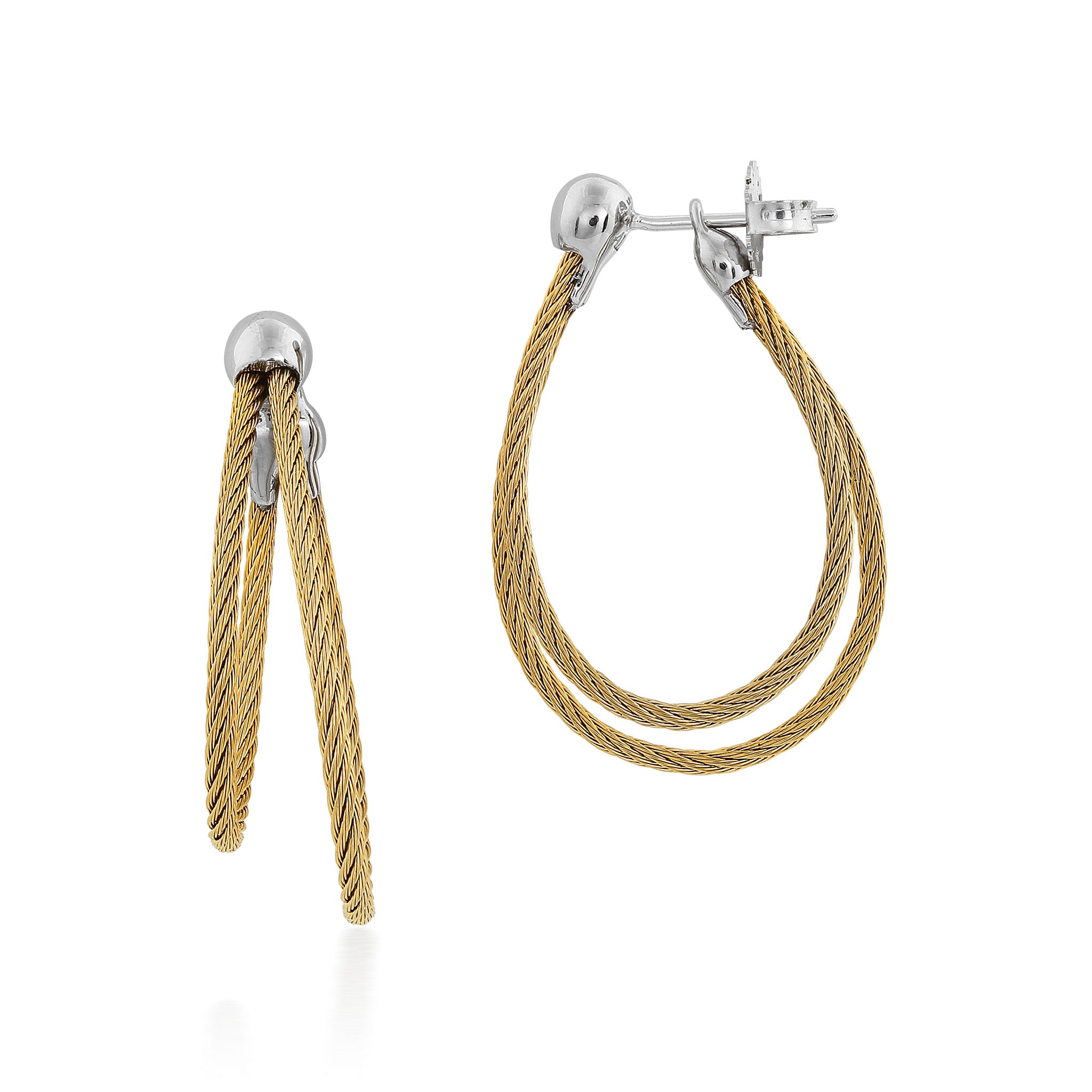 ALOR Asymmetrical Hoop Earrings