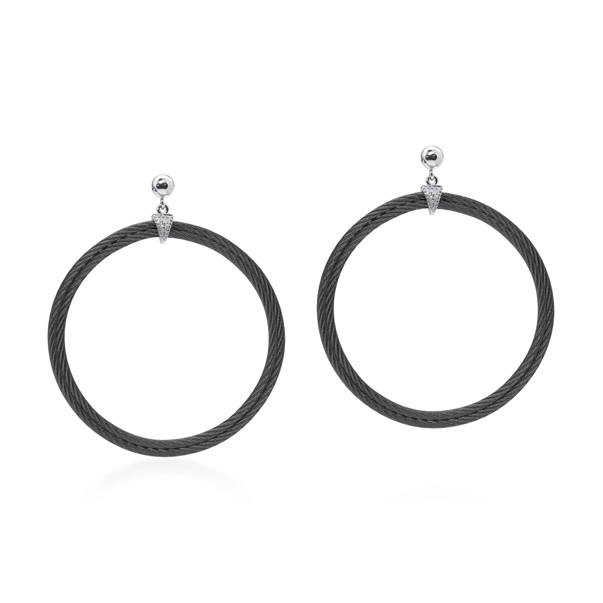 ALOR Drop Circle Earrings