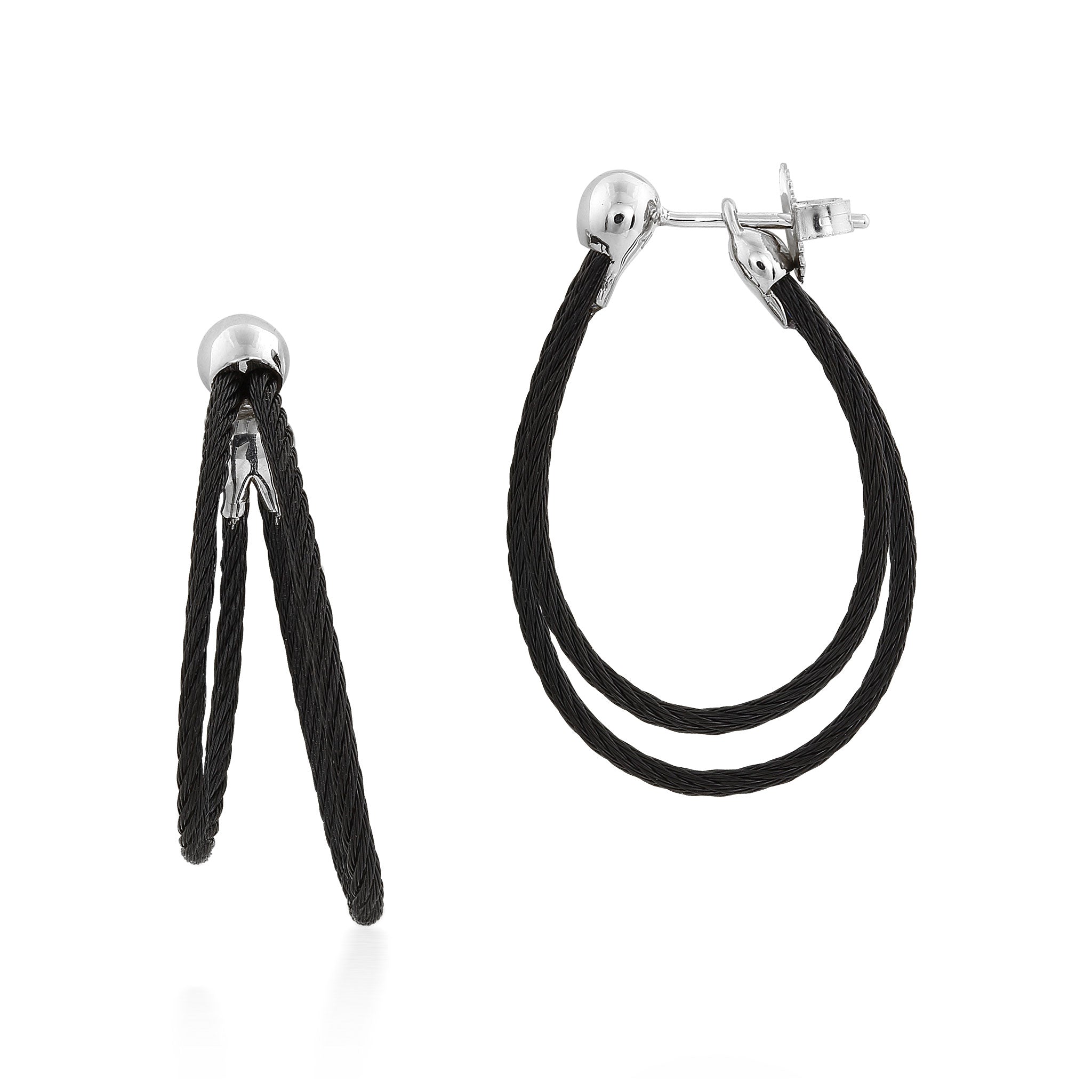 ALOR Asymmetrical Hoop Earrings