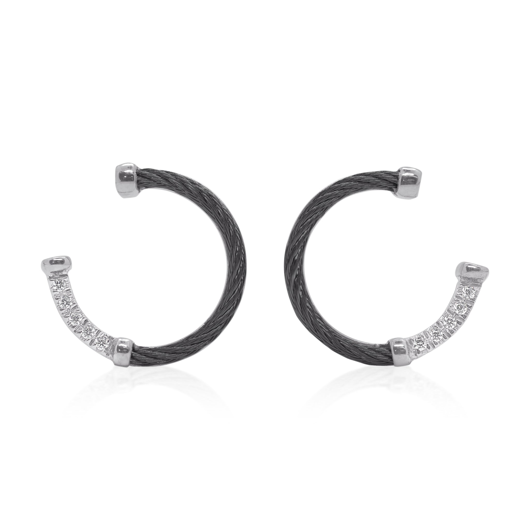 ALOR 3/4 Circle Earrings