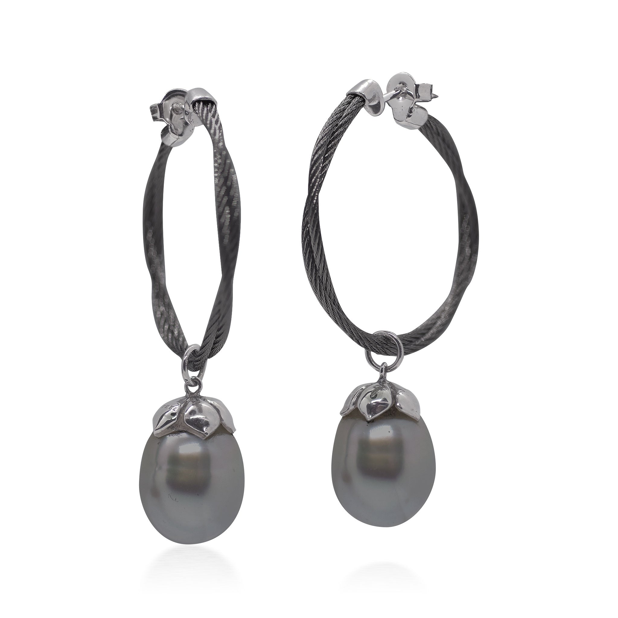 ALOR South Sea Pearl Hoop Earrings
