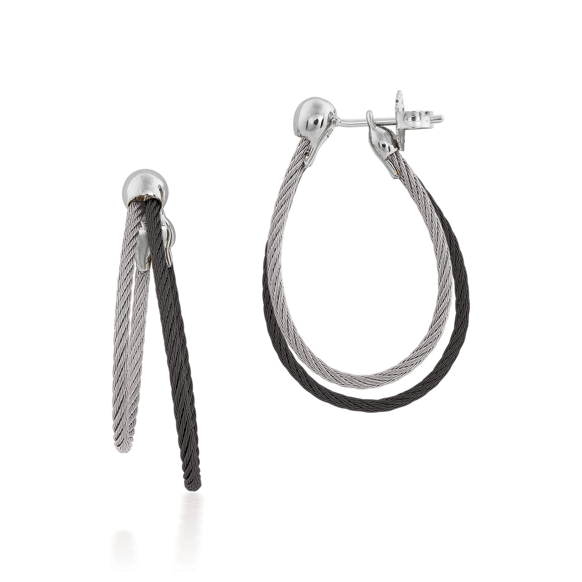 ALOR Asymmetrical Hoop Earrings