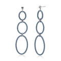ALOR Triple Oval Drop Earrings