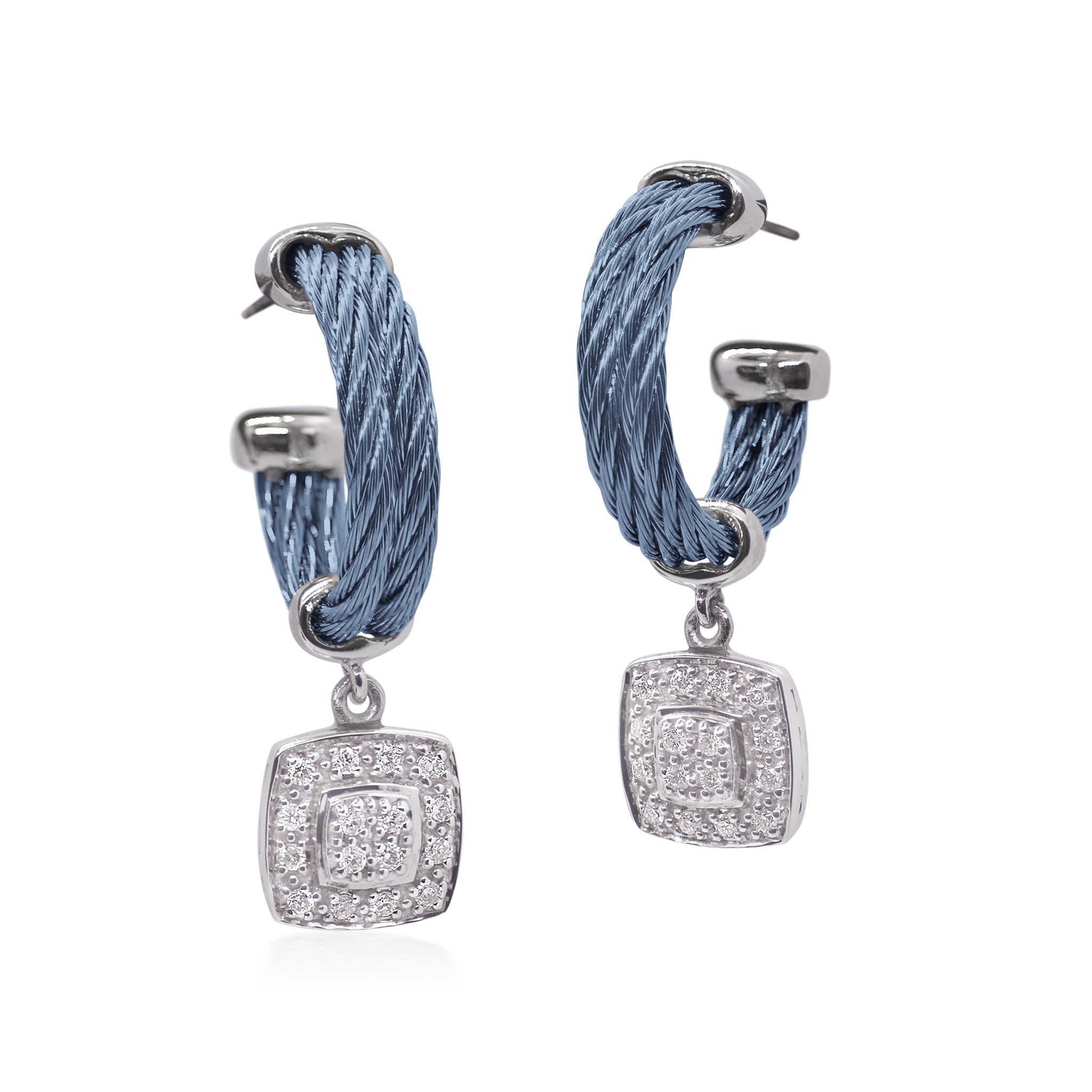 ALOR Cushion Station Hoop Earrings