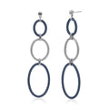 ALOR Triple Oval Drop Earrings