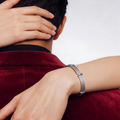 ALOR Men's Slim Triple Station Bracelet