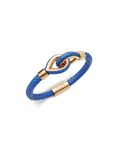 Yellow Larme Braided Leather Bangle
