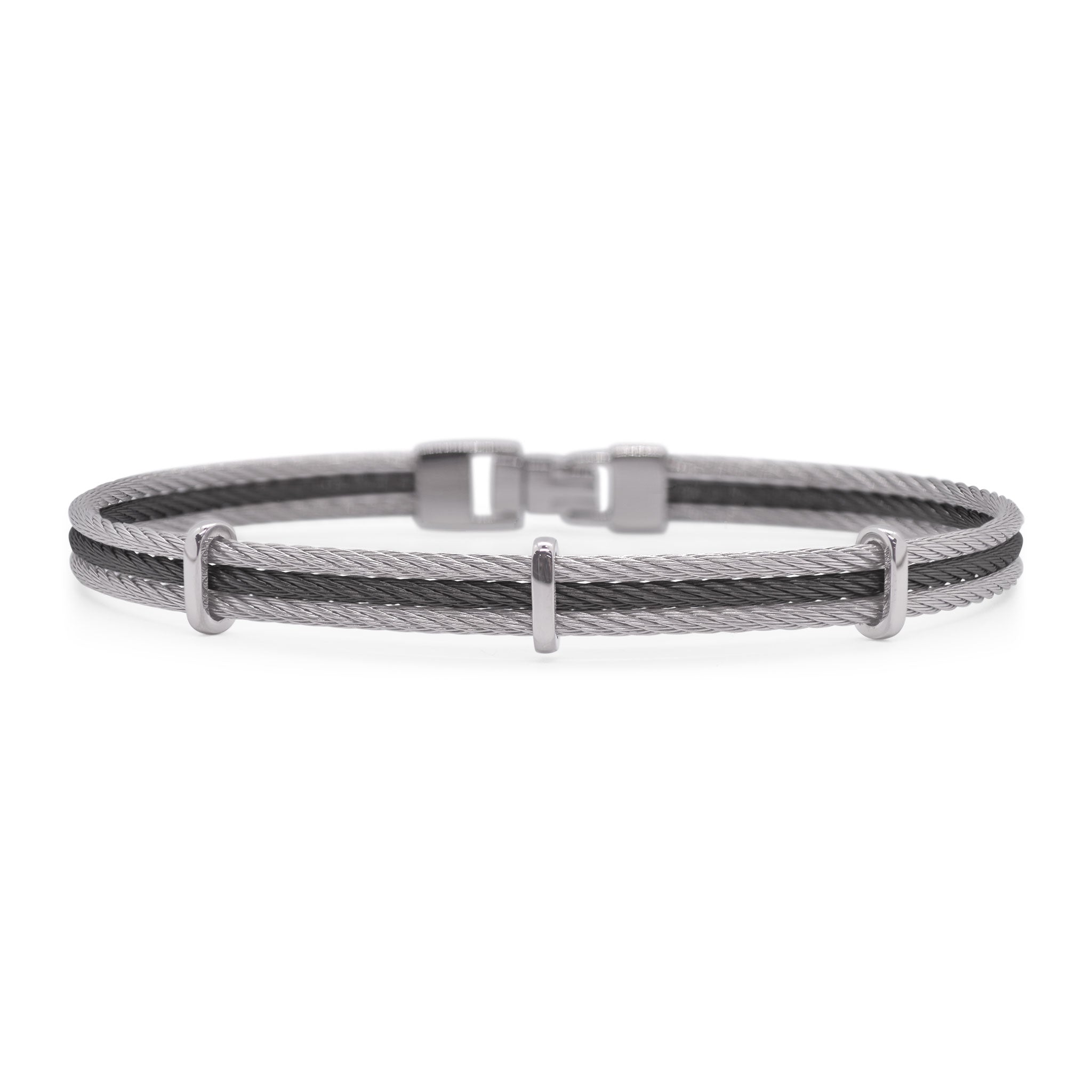 ALOR Men's Slim Triple Station Bracelet