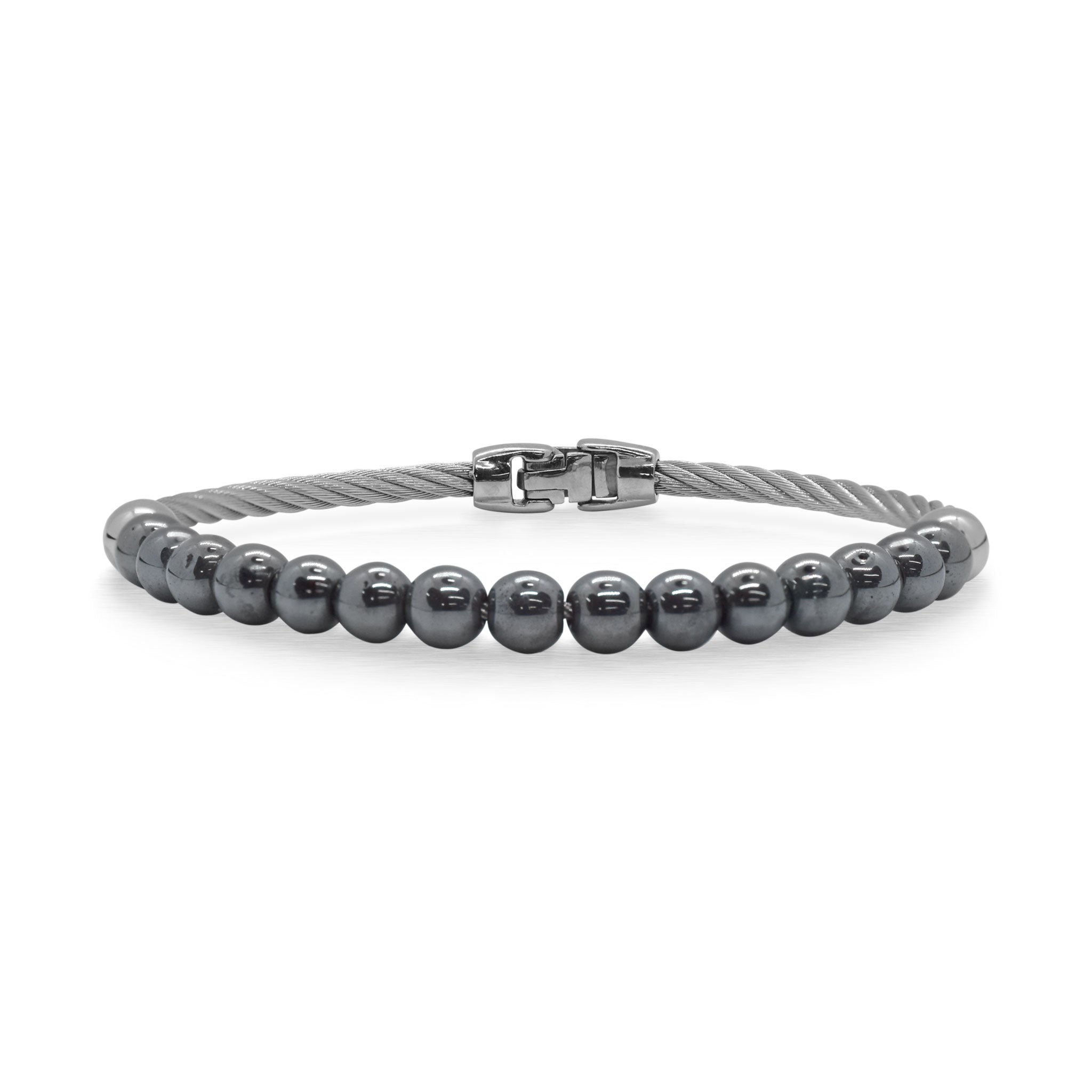 ALOR Men's Gemstone Bead Bracelet