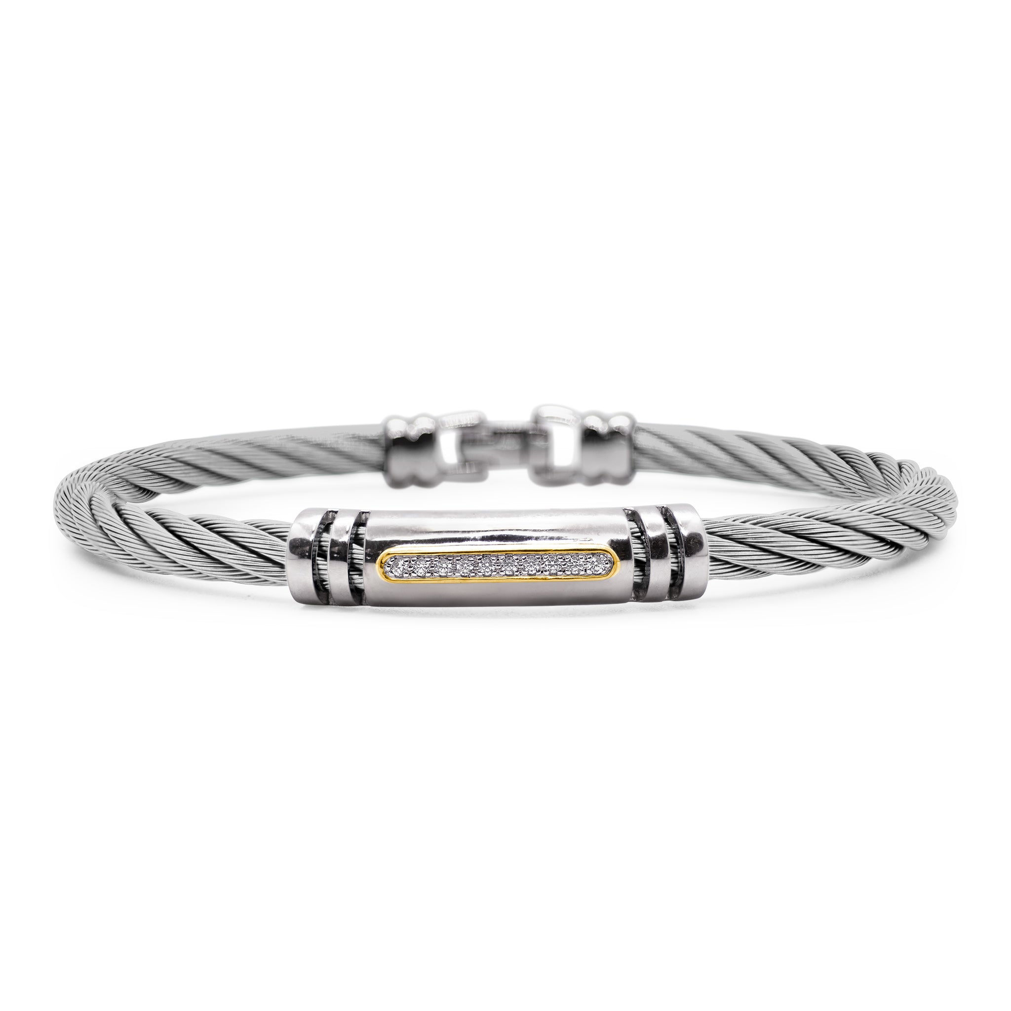ALOR Men's Bar Diamond Bracelet