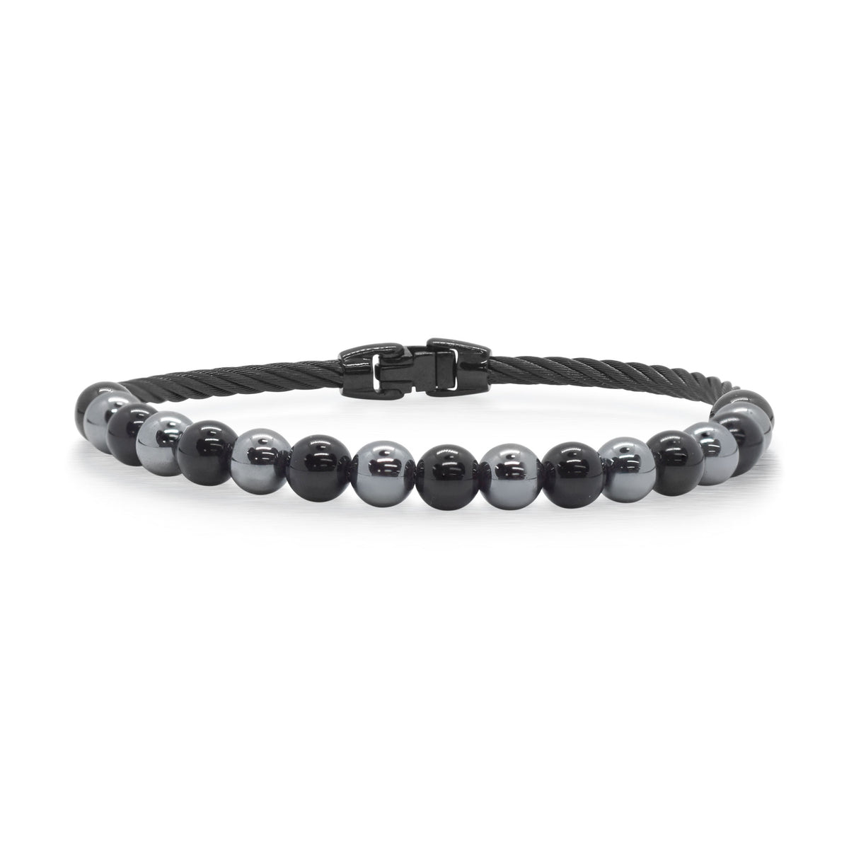 ALOR Men's Gemstone Bead Bracelet