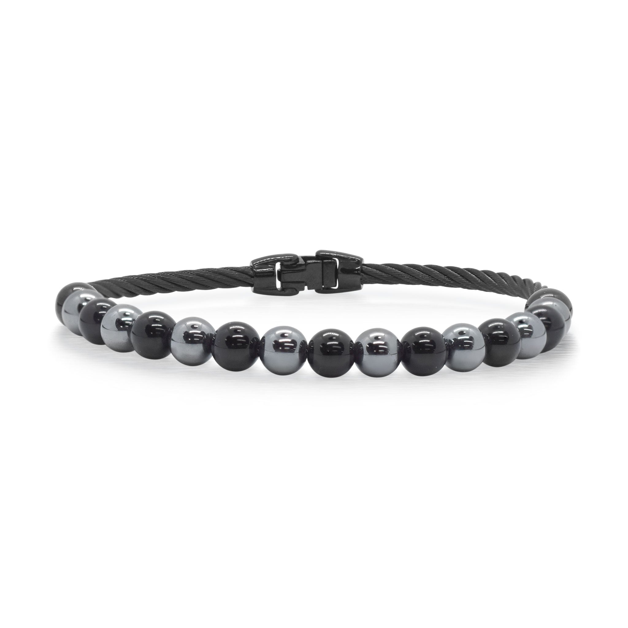 ALOR Men's Gemstone Bead Bracelet