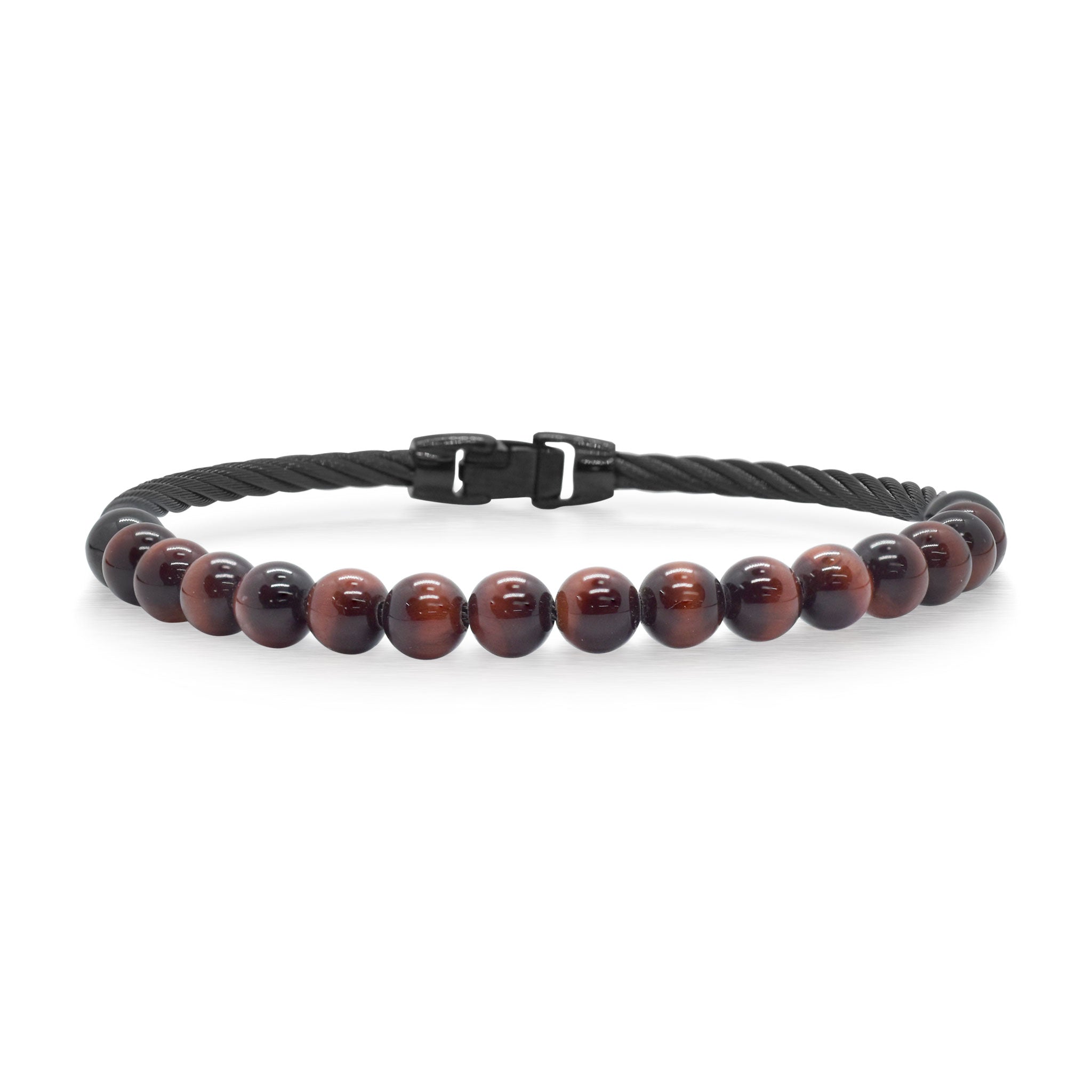 ALOR Men's Gemstone Bead Bracelet