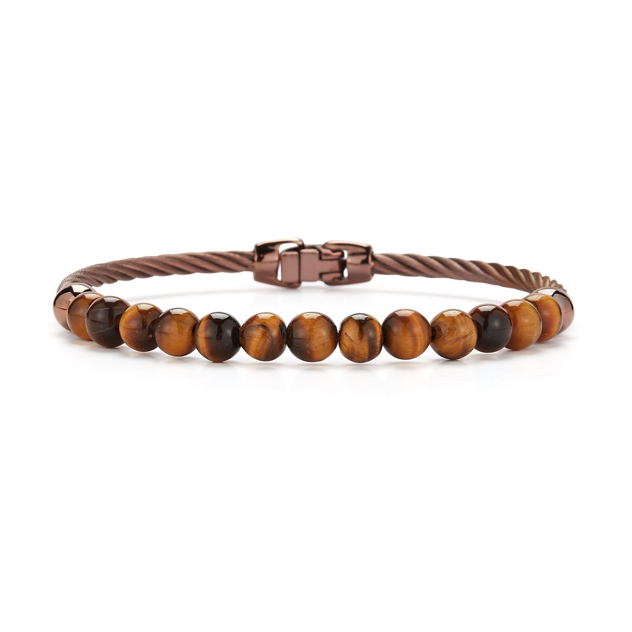 ALOR Men's Gemstone Bead Bracelet