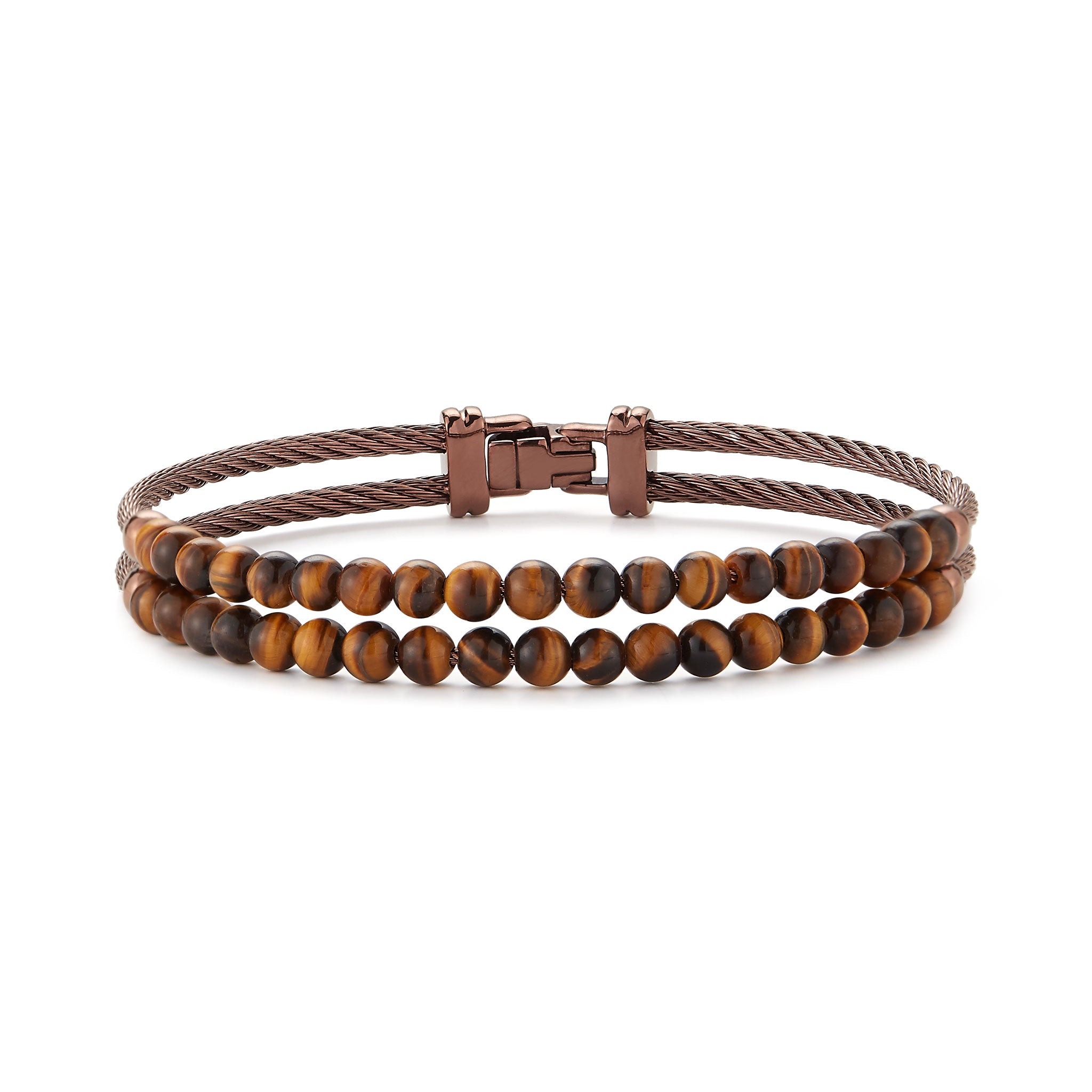 ALOR Men's Gemstone Bead Bracelet