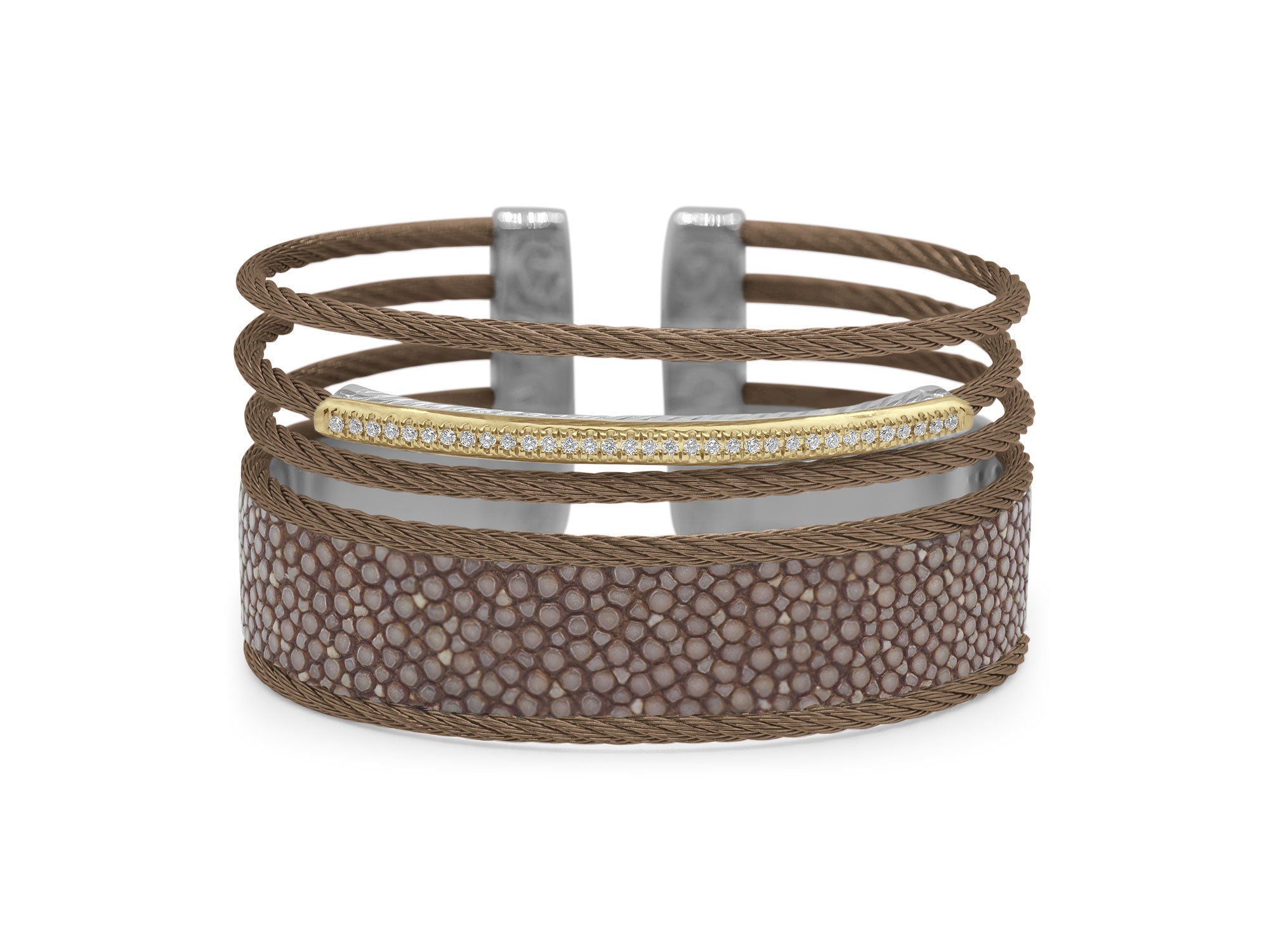 ALOR Multi Strand Cuff Bangle