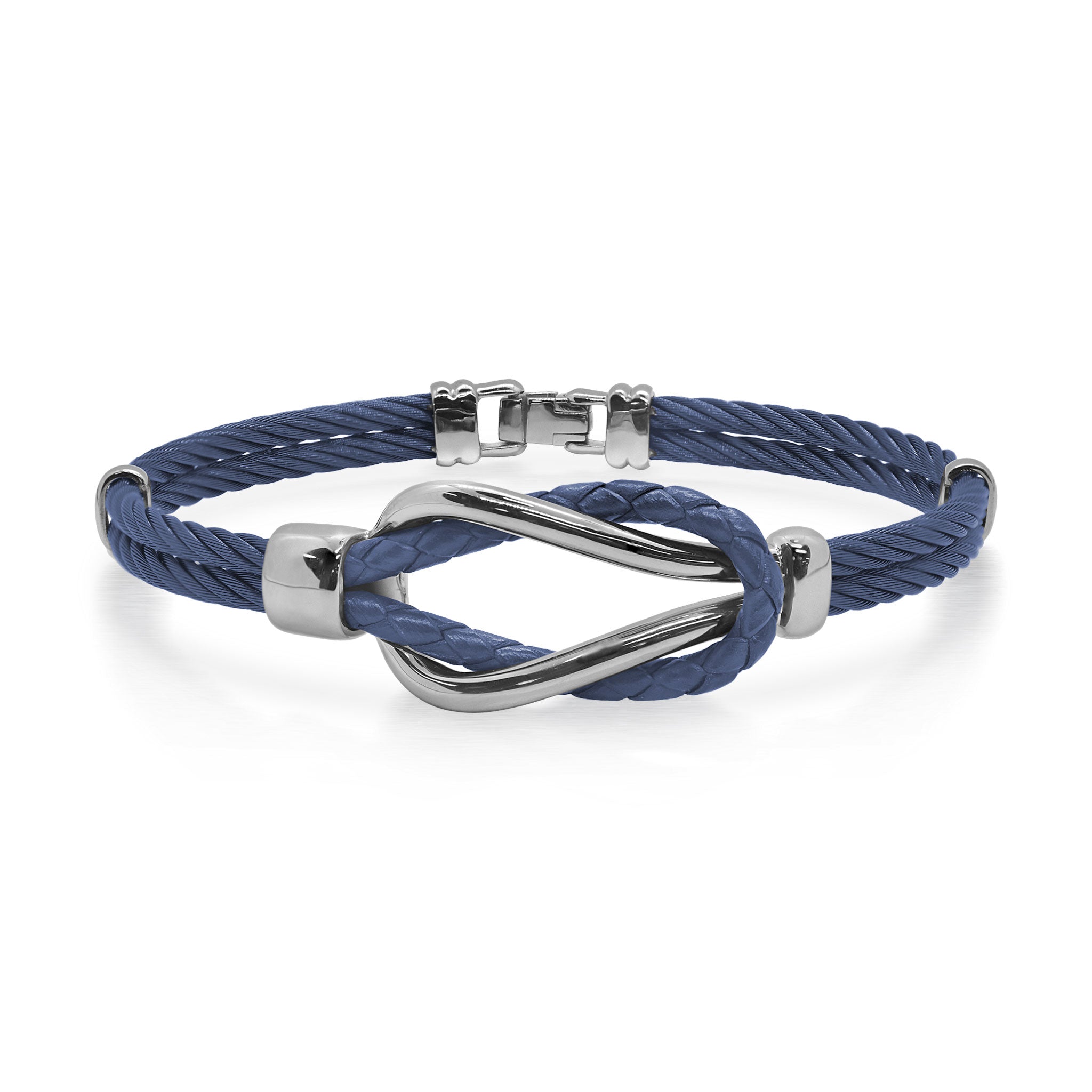 ALOR Men's Square Knot Bracelet - Leather