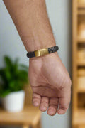 ALOR Men's Leather Wrapped Bracelet