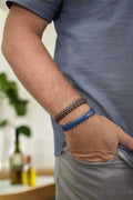 ALOR Men's Leather Wrapped Bracelet