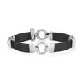 Men's Center Ring Bracelet With Diamonds