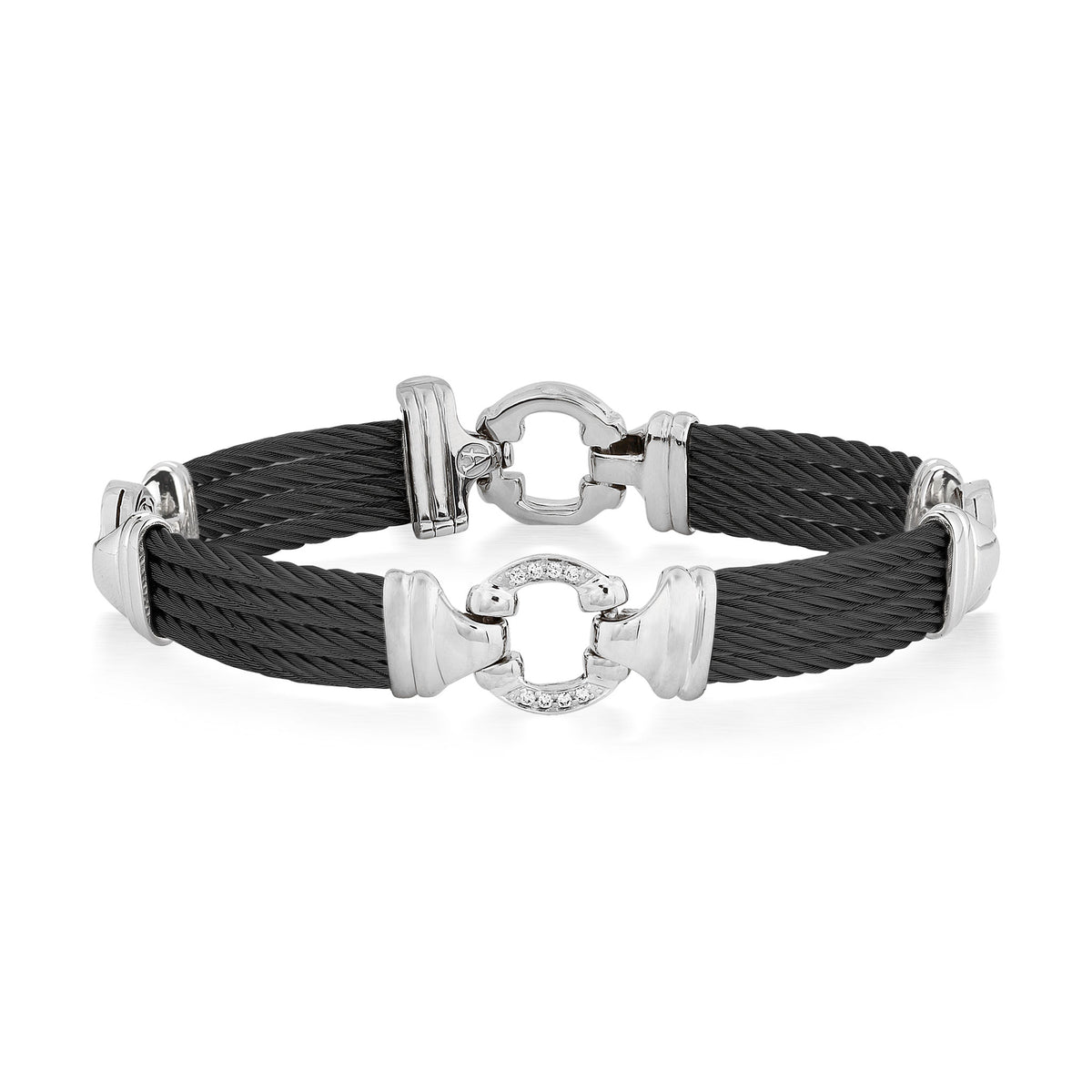Men's Center Ring Bracelet With Diamonds