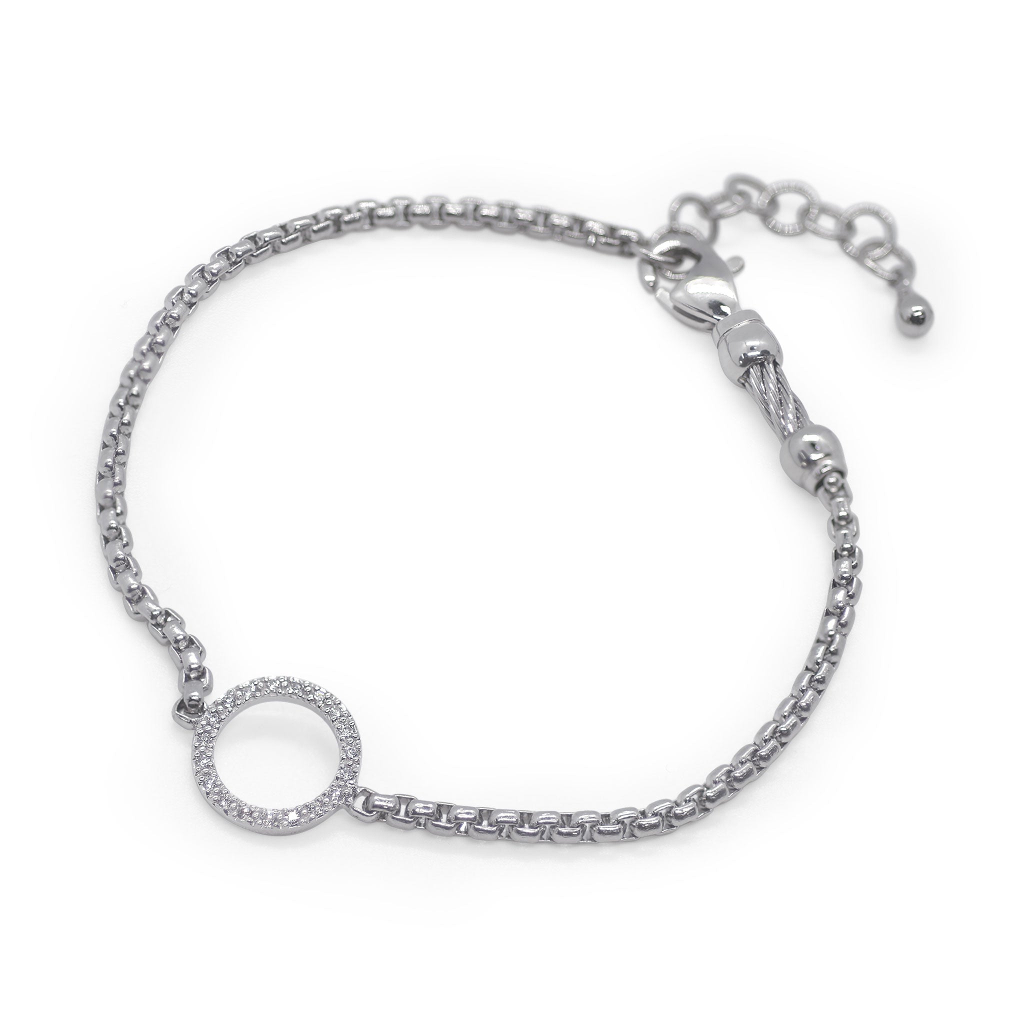 ALOR Open Circle Chain Bracelet