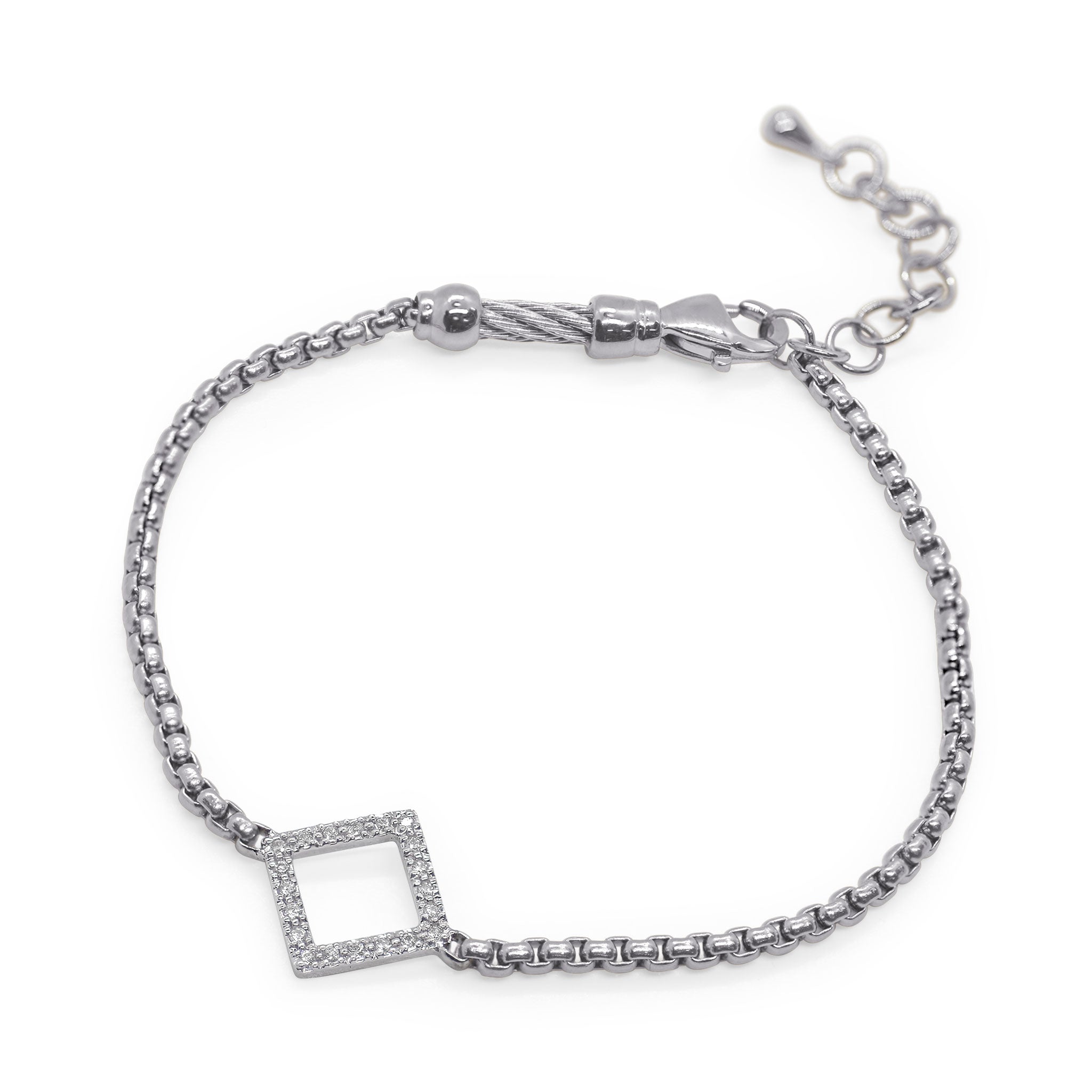 ALOR Open Square Chain Bracelet