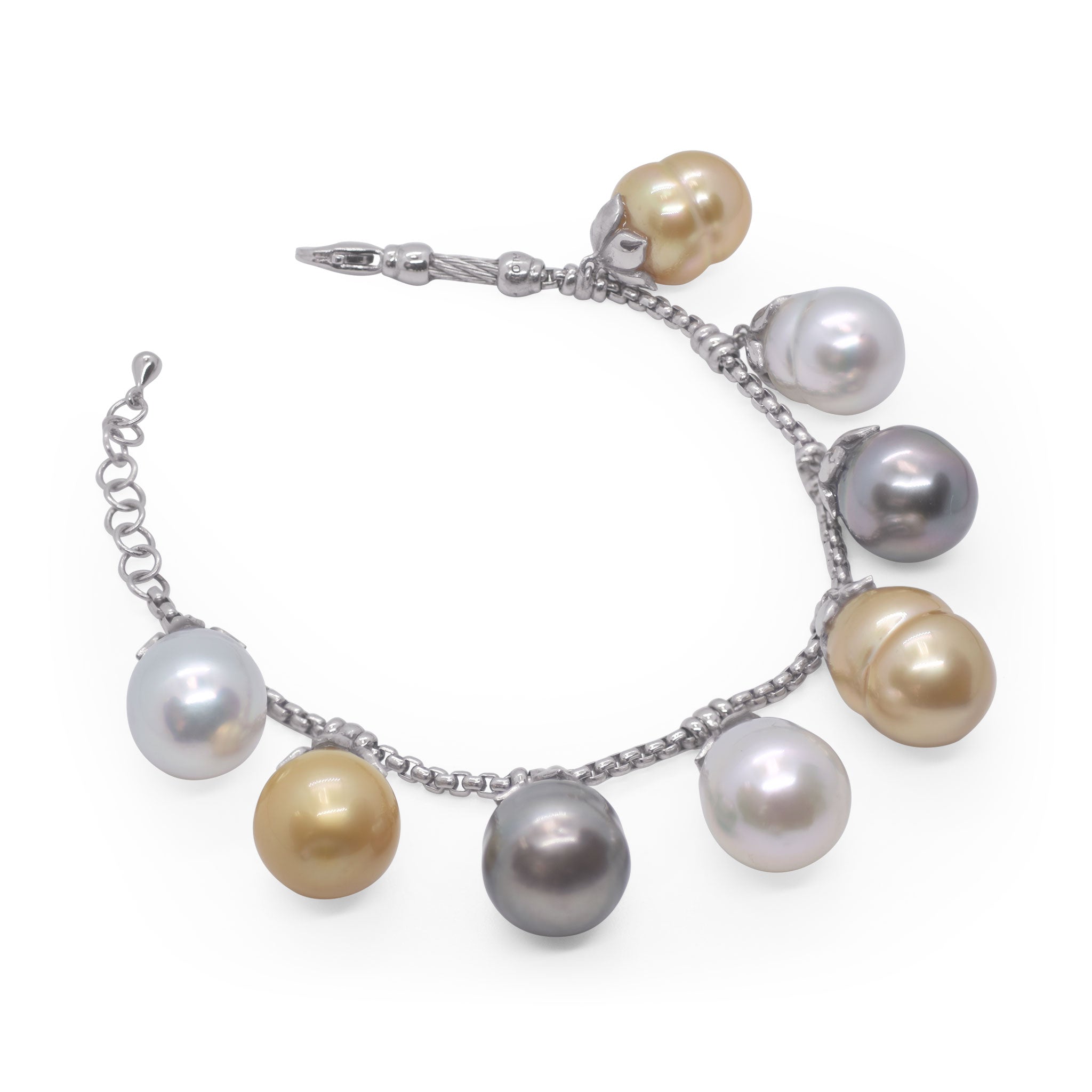 ALOR Pearl Charm Bracelet