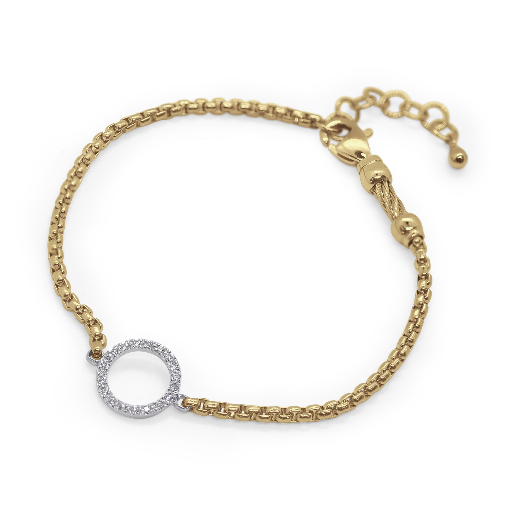 ALOR Open Circle Chain Bracelet