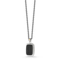 ALOR Men's Large ID Tag Necklace